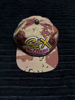 Chrome Hearts Desert Camo 'SEX Records' Patch Hat - Brown/Tan MATTY BOY